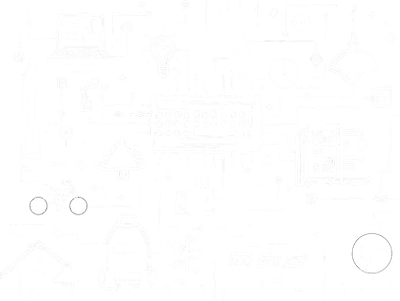 Hand-drawn illustration representing Cesily's creative journey